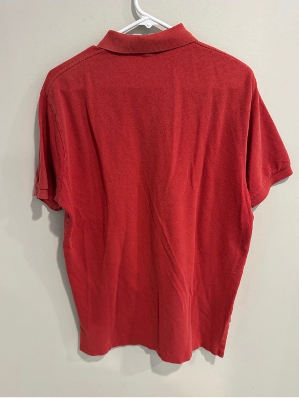 Polo by Ralph Lauren Red Short-Sleeve Polo with Green Pony Classic Preppy Size M - Picture 2 of 2